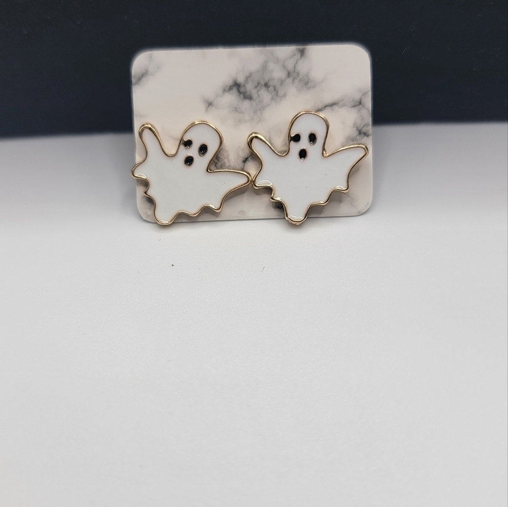 New Ghost Stud Earrings - Picture 2 of 4